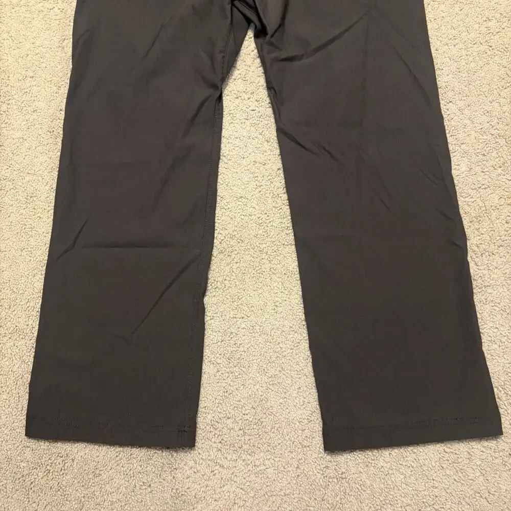 Prana Brion II Pants Mens 36/28 Gray Standard Fit Straight Leg Hiking Workwear